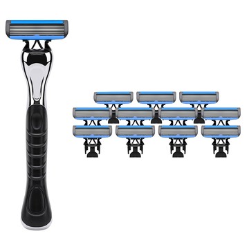 comet 六刀頭刮鬍刀柄 1支 + 替換刀片 12個  1組  1入