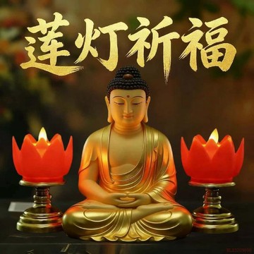桃園出貨✨電子蓮花燈佛供燈家用佛燈佛前仿真火燭蠟燭長明燈佛具用品荷花燈