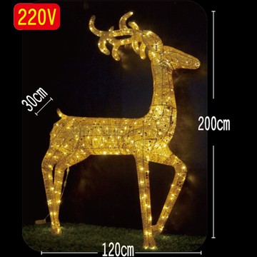 大型奔跑麋鹿-金(暖光) SCL-111G