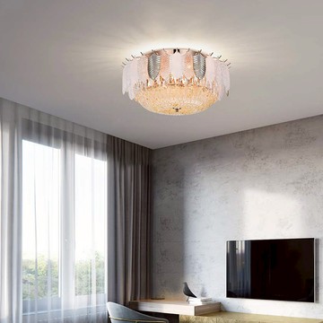 輕奢羽毛玻璃吸頂燈 34-21251