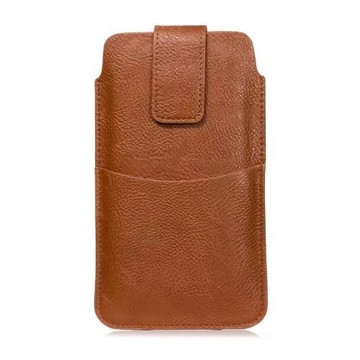 6.0寸OPPO R9SPlus掛腰帶皮套腰包直插袋子超薄手機包男豎穿皮帶