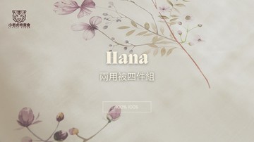 100支天絲-  花影各尺寸四件組