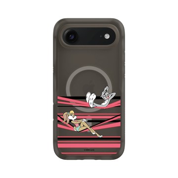 iPhone Air AirX 本質黑 - 樂一通 Looney Tunes - 線條系列-兔巴哥與羅拉兔