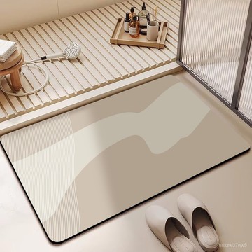 🔥臺灣出貨🔥浴室地墊吸水衛生間防滑速幹腳墊厠所家用超厚地毯入戶門抗汙墊 L7OA