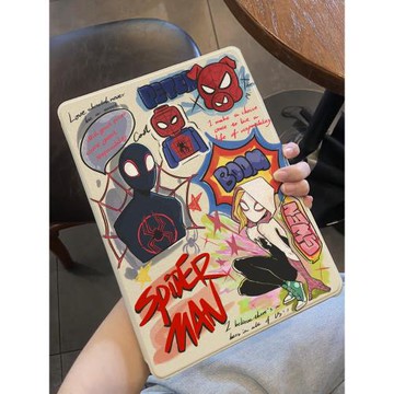 適用于ipad保護殼pro11平板套2022蘋果ipad10/9十代涂鴉創意air5/4/3書本式10.2寸全包2021帶筆槽mini6蠶絲紋