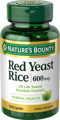 Nature's Bounty Red Yeast Rice 600 mg - 120 Capsules