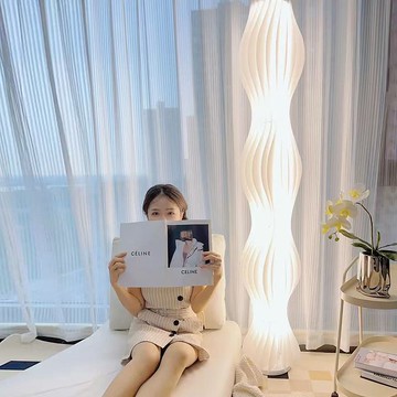 燈具 落地燈 免運 開立發票 草裙落地燈客廳沙發旁邊設計師裝飾氛圍燈高級感輕奢立式落地臺燈