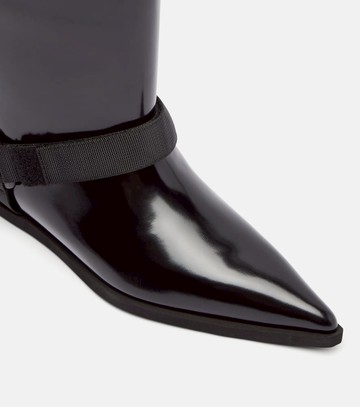 Sacai Leather knee-high boots