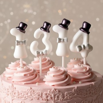 🐕‍🦺隔日到貨🐈‍⬛ 數字蠟燭 藍色蠟燭 寵物生日慶生佈置 白色蠟燭 造型蠟燭 寵物生日蛋糕配件 蛋糕插 蛋糕插件