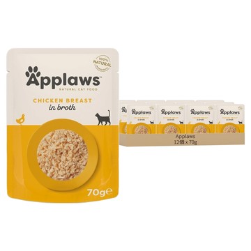 Applaws 愛柏思天然鮮食貓餐包  70g  12個  雞胸肉