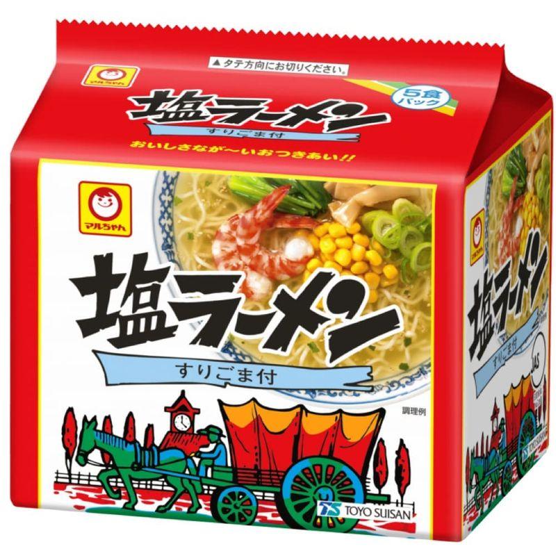 東洋水産 マルちゃん 塩ラーメン 5食パック ×6個