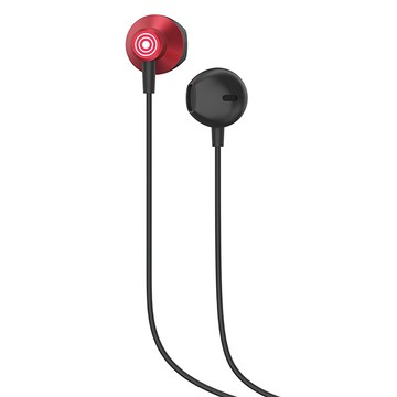 Celebrat TYPE-C D14 金屬耳塞式可通話耳機 14.2mm驅動單元 線長120cm  紅色