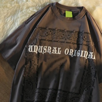 復古短袖t恤女夏新款松版ins潮原宿chic港味半袖上衣服