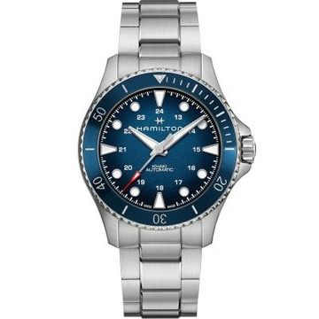 Hamilton 卡其海軍機械錶-藍/43mm H82505140