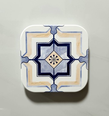 西班牙地磚 C 晶雕鶯歌陶瓷杯墊