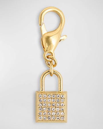 Crystal Padlock Charm