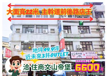 衛武營前後路-大面寬22米雙店｜高雄市苓雅區建國一路