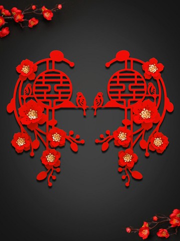 優購生活~婚慶用品大全創意婚房裝飾婚禮喜子喜字貼紙結婚門貼大門雙喜一對結婚 喜宴 婚慶 大紅 新郎新娘 新房 裝飾 喜慶 結婚禮物 結婚氣球