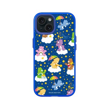 iPhone 15 Clear 激光藍 - Care Bears - 夜空星語