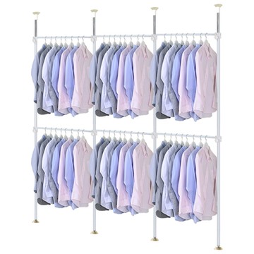 巴塞隆納─180頂天立地上下伸縮六桿衣架