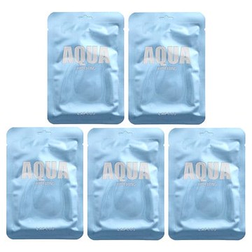 Lapcos, 水潤片裝美容面膜套裝，補水，5 片，每片 1.01 液量盎司（30 毫升）