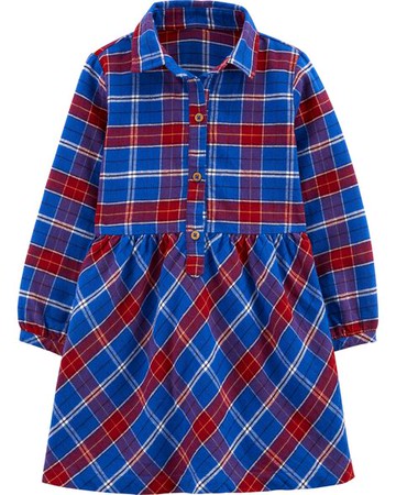 Toddler Plaid Flannel Dress