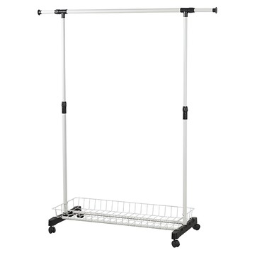 comet 移動式衣物收納掛架  103~130 x 43 x 95~160cm  白色