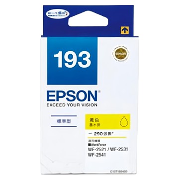 EPSON NO.193 原廠墨水匣 T193450  黃色  1個