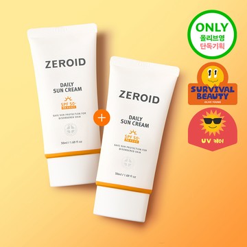 ZEROID Daily Sun Cream 50ml Double Pack