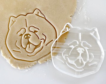 鬆獅犬餅乾壓模 / 狗狗肖像壓模