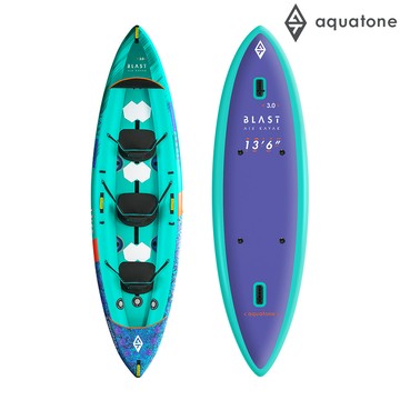 Aquatone 充氣三人獨木舟-休閒型 BLAST 13'6" TK-201【不保固、不保修，可代客送修】