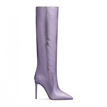 Paris Texas - Lilac Leather Boots