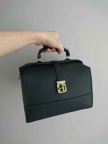 【客製化禮物】冷豔黑傑克醫生包。真皮手工縫製。訂製禮物