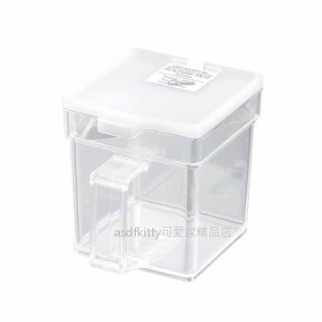 asdfkitty*日本製 INOMATA 透明白蓋調味料罐/收納罐/鹽罐/糖罐-附匙-400ML