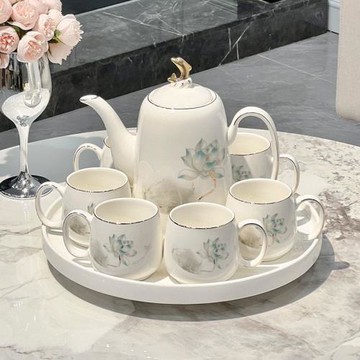 茶具套裝輕奢2025新款高檔陶瓷水杯茶壺茶杯家用客廳待客結婚禮品