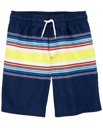 Kid Striped Swim Trunks