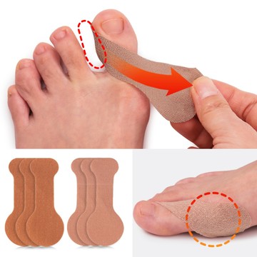 los1377C拾組拇指外翻矯形貼大腳趾分趾器防磨防腳貼運動防護關節固定手指自黏
