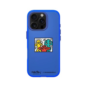 iPhone 16 Pro Clear 激光藍 - Keith Haring - See No Evil, Hear No Evil, Speak No Evil