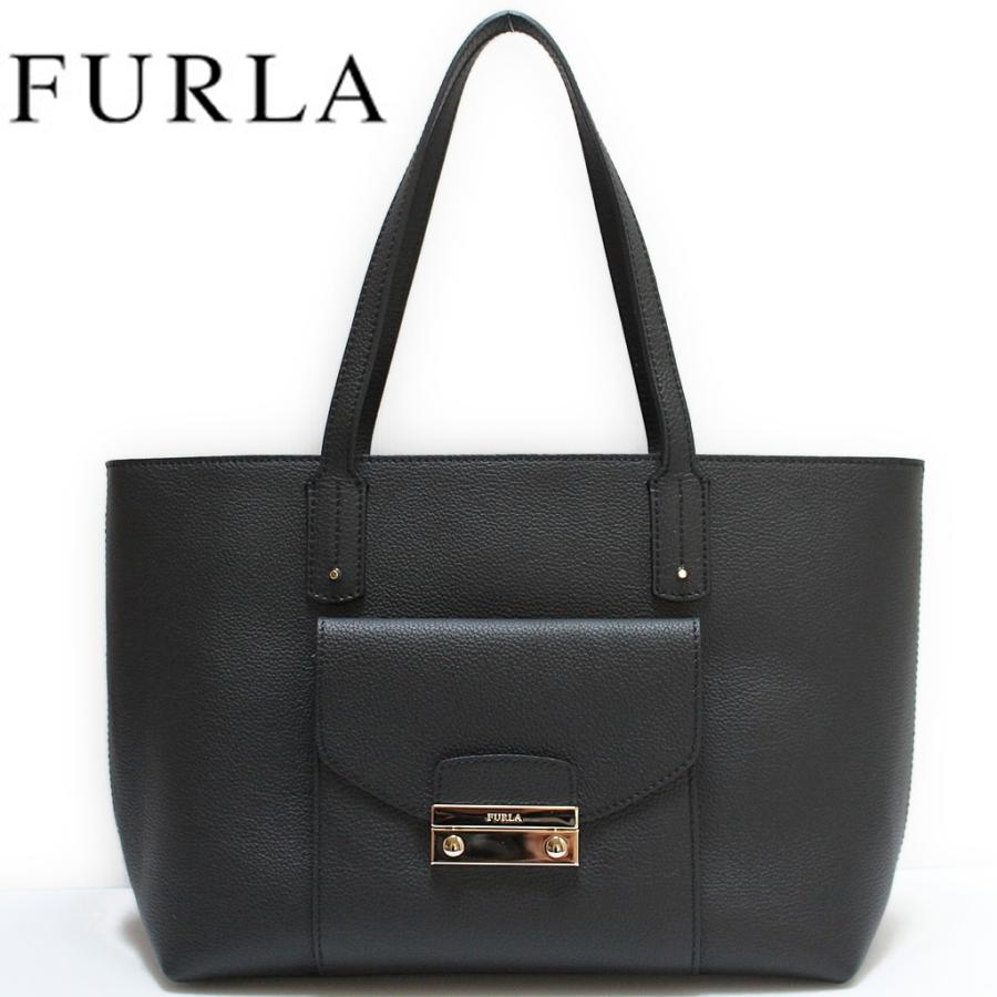 フルラ FURLA バッグ トートバッグ JULIA TOTE ブラック レザー 864193