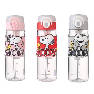 【優貝選】史努比 SNOOPY 兒童 直飲/吸管 一蓋兩用 大容量便攜水壺650ML