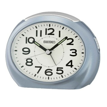 seiko SK037 精工鐘 (QHE193L) 嗶嗶聲貪睡鬧鐘(水藍)/8.8*11.2cm｜樂天全館特惠中★指定刷卡回饋10%