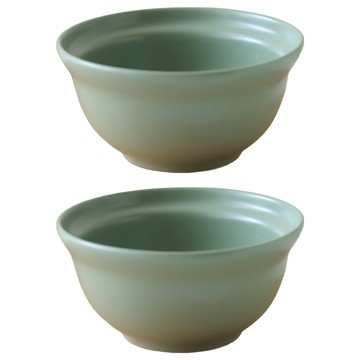 JUST HOME 青森陶瓷飯碗 5692-01 4.8吋 250ml  綠色  2個