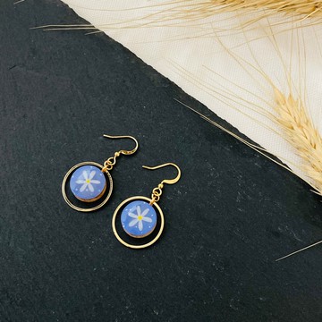 原木手繪 擴香耳環