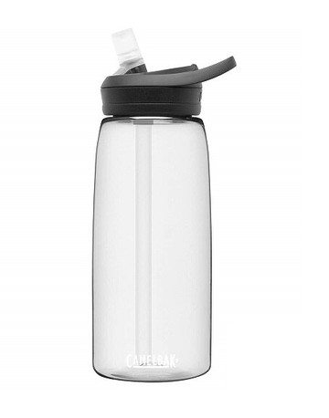【【蘋果戶外】】美國 Camelbak《送咬嘴蓋》1000ml 透明 eddy+多水吸管水瓶 吸管水壺 戶外運動水瓶 登山水壺 單車水壺 RENEW 1L