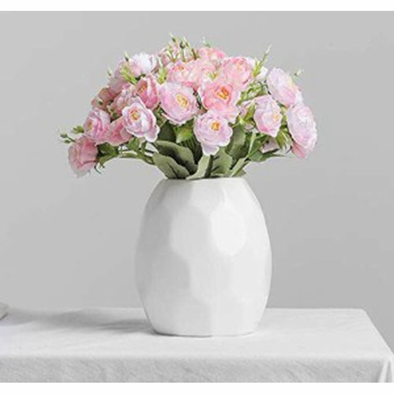 花瓶 フラワーベース 花器陶器 花器 おしゃれ花瓶 白セラミック15 5cm Fukuka 北欧 インテリア 家の装飾 ホワイト３ 通販 Lineポイント最大1 0 Get Lineショッピング