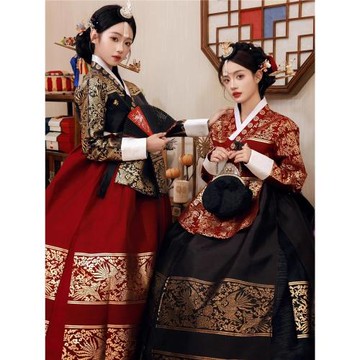 高檔韓服朝鮮服女成人延吉拍照宮廷傳統禮服少數民族舞蹈演出新款