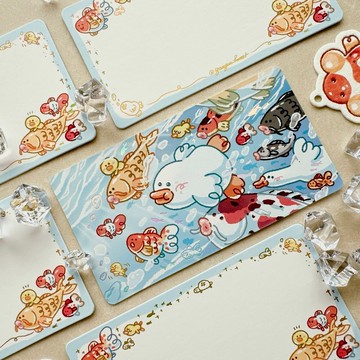 高磅數燙色小卡 -與魚悠游