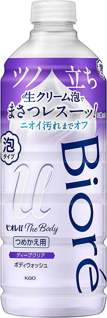 Kao Biore u The Body Foam Type Deep Clear Herbal Fresh Scent Refill 440ml
