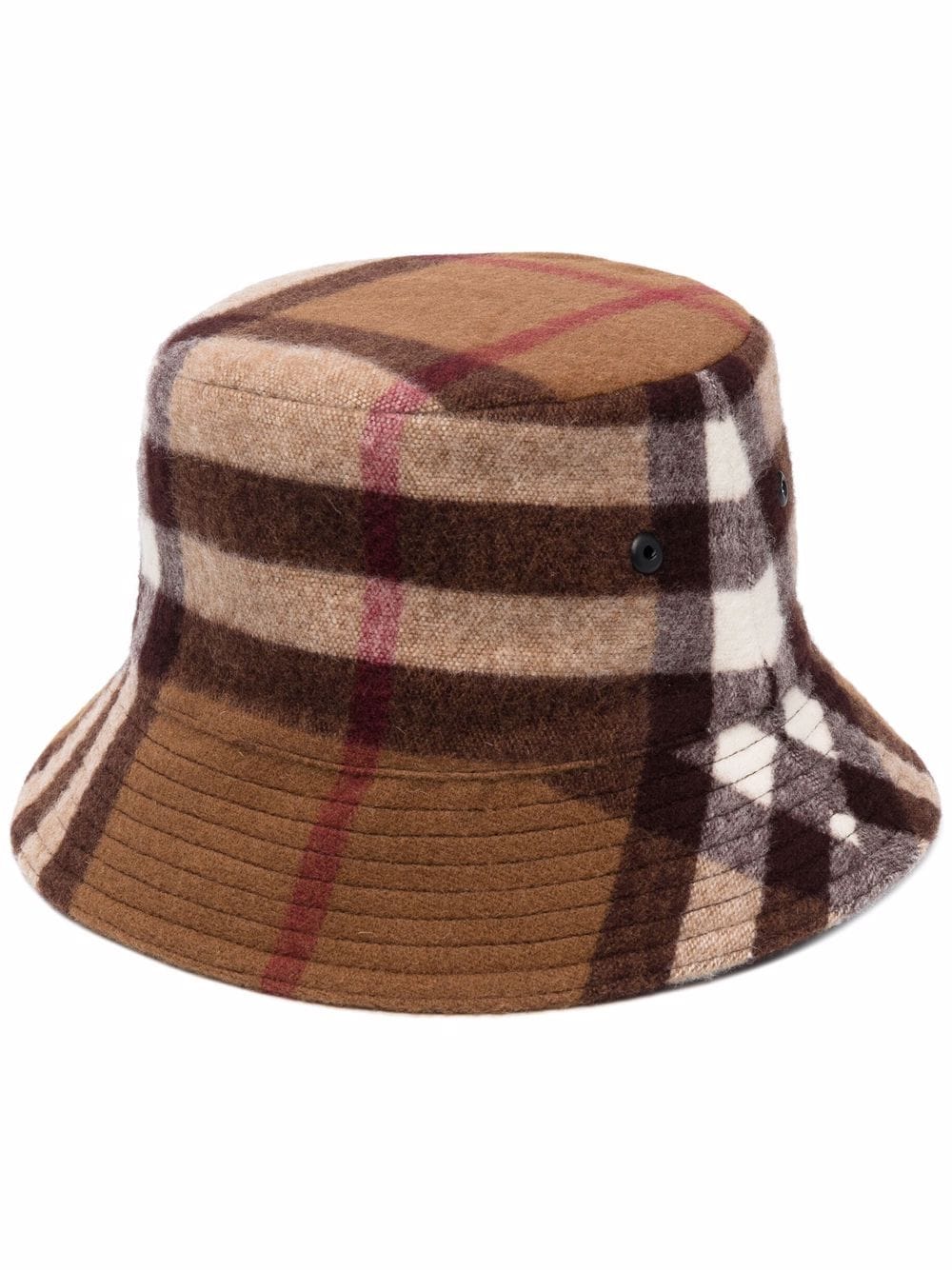 Burberry - Vintage Check wool bucket hat - men - Wool/Cotton - S - Brown