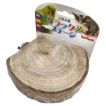 PetBest 斯啃 原木家具 角落式跳台 天然無毒100%蘋果木 寵物專用休閒玩樂窩  原木色  1個